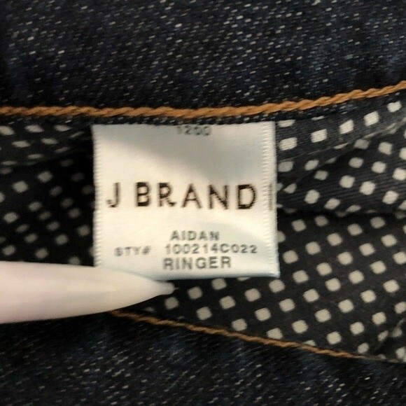 J Brand Women's Jeans Size 25 / 0 Boyfriend Fit Cuffed Distressed Denim Dark - Picture 7 of 11